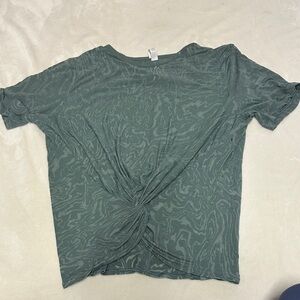 Lululemon Women's Green Twist-Front Top